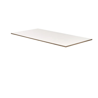 The Tischplatte - Multiplex Fenix Bianco is a rectangular, flat white tabletop with clean edges and a matte finish, presented against a plain white background.